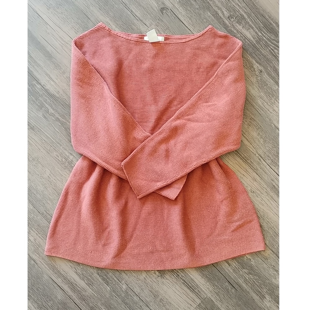 Orange Ribbed Sweater